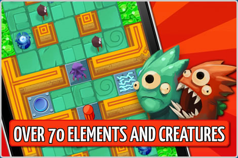 Chuck's Challenge iOS - Game Elements & Creatuers